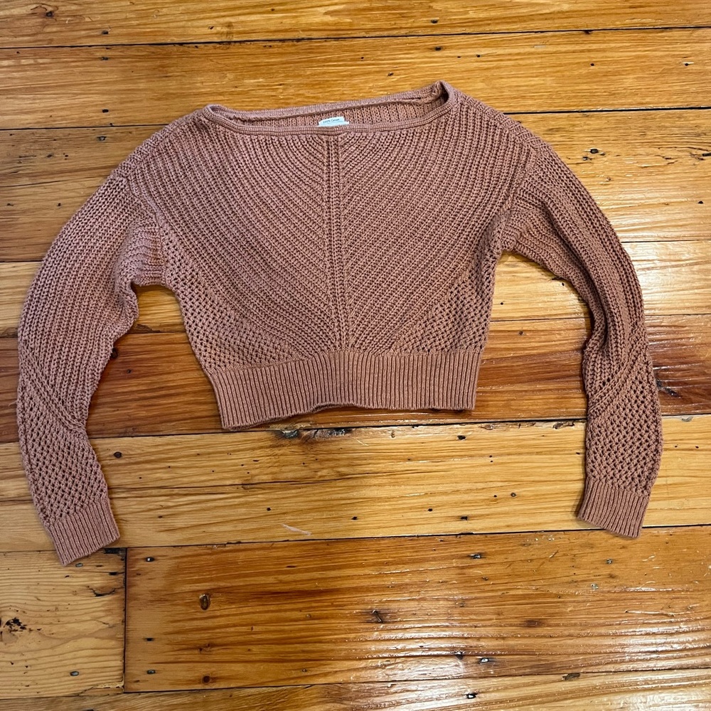 Abercrombie Boat Neck Cropped Sweater